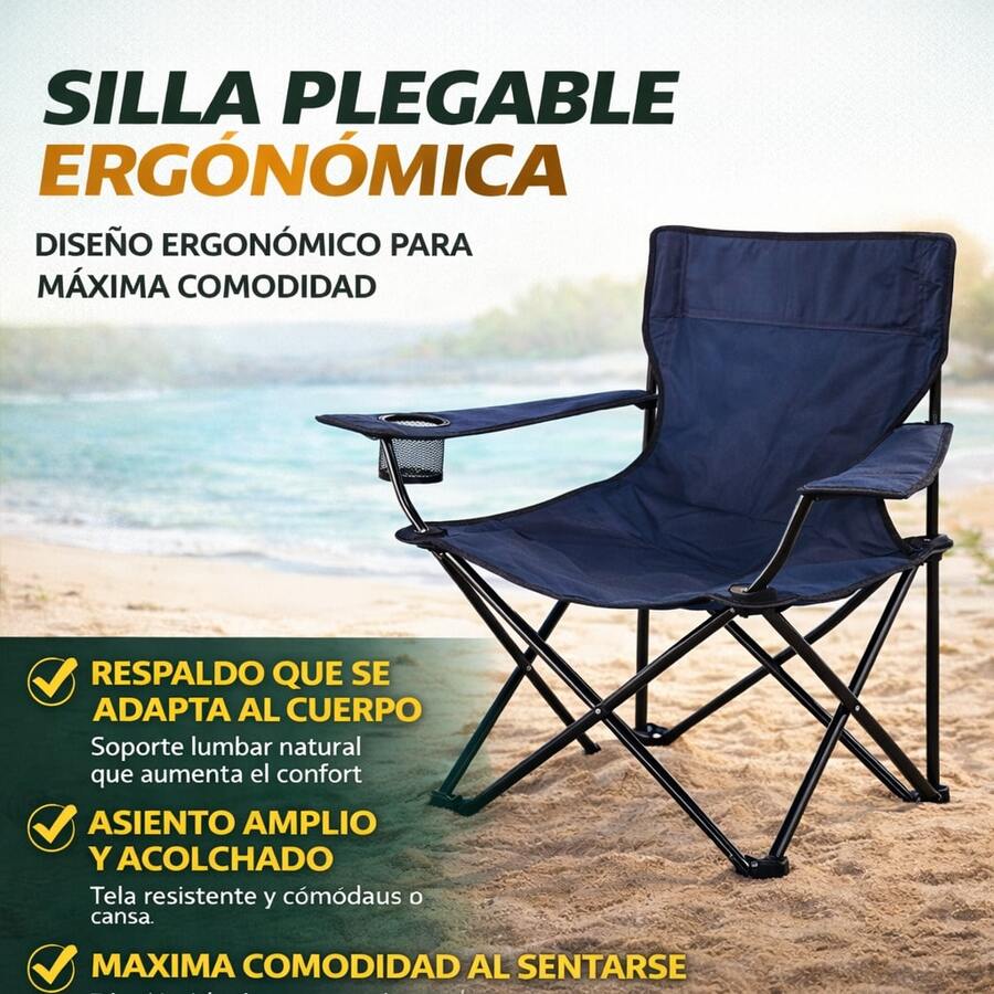 Silla Plegable de Camping Portátil