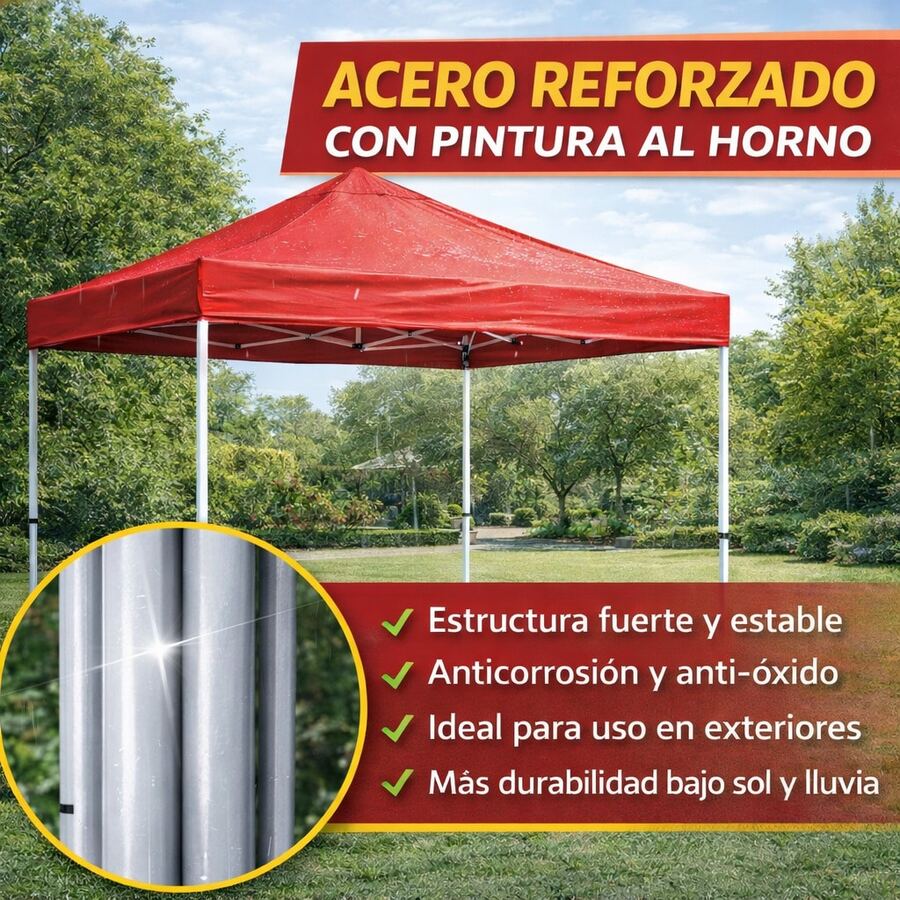 Carpa Plegable 3x3m Impermeable Resistente