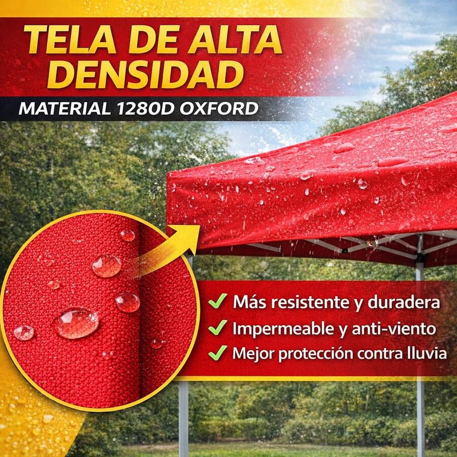 Carpa Plegable 3x3m Impermeable Resistente