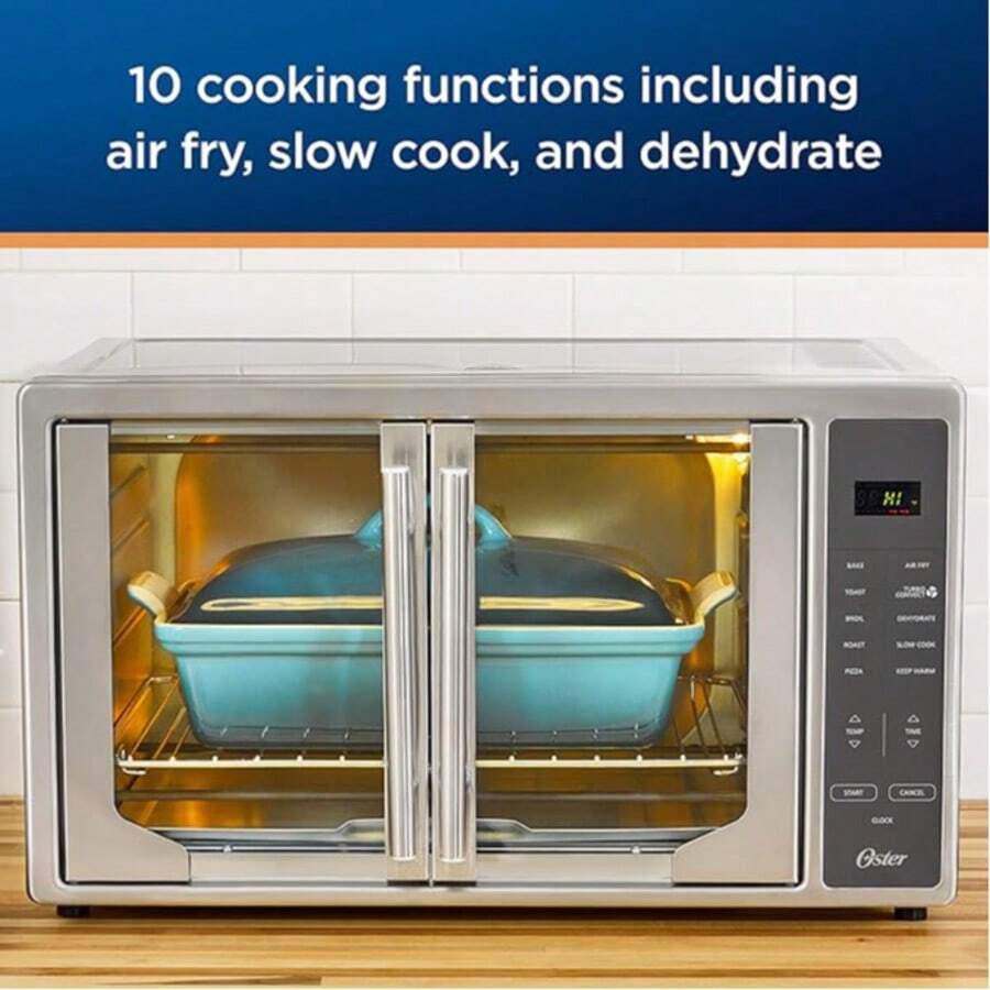 Horno Oster con freidora de aire ofrece 10 funciones