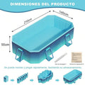 Piscina rectangular plegable familiar