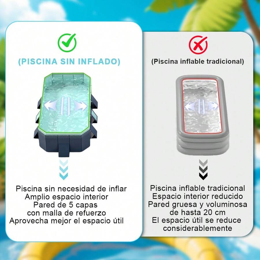 piscina familiar versátil