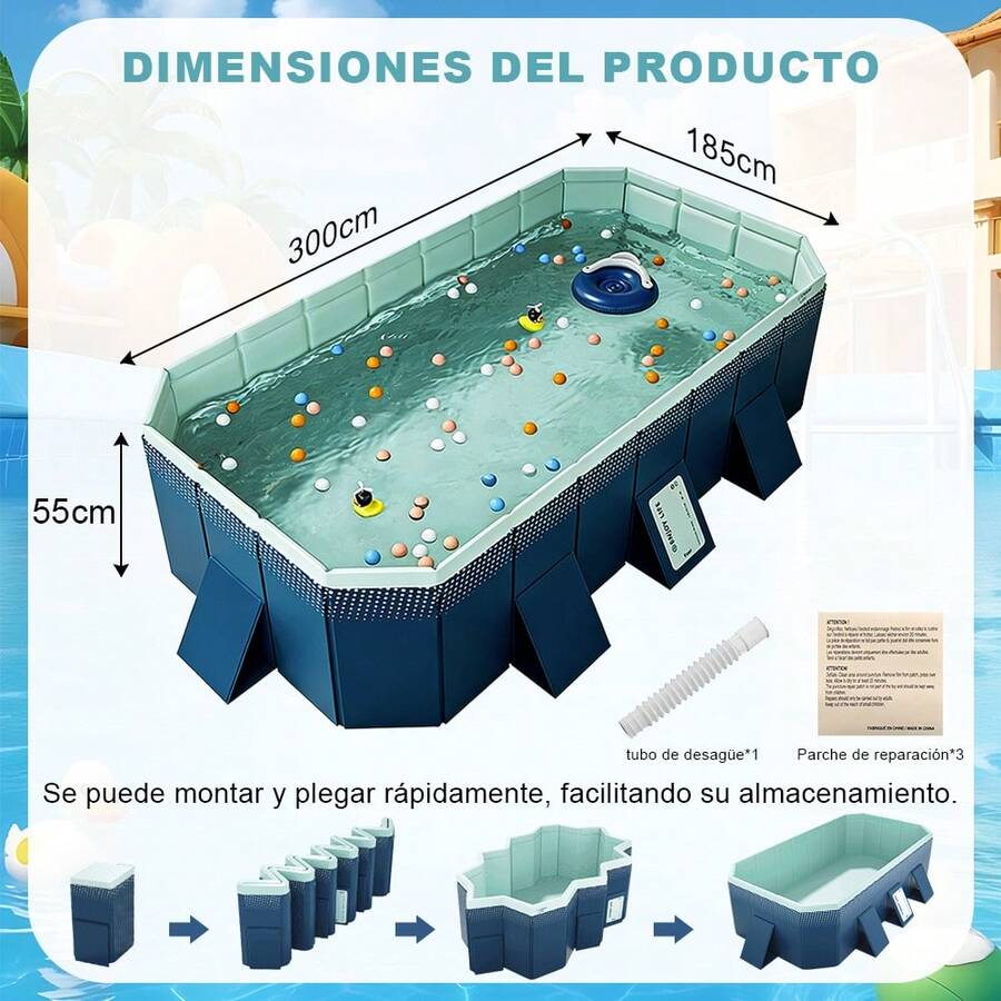 piscina familiar versátil