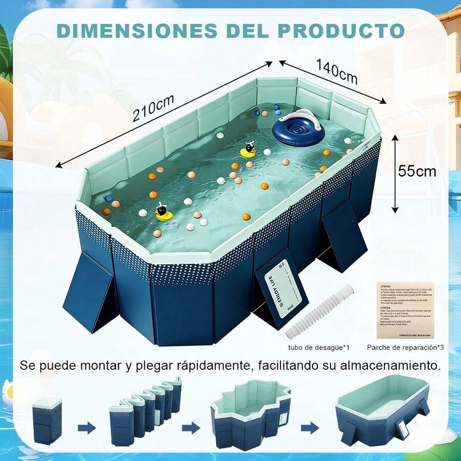 piscina familiar versátil