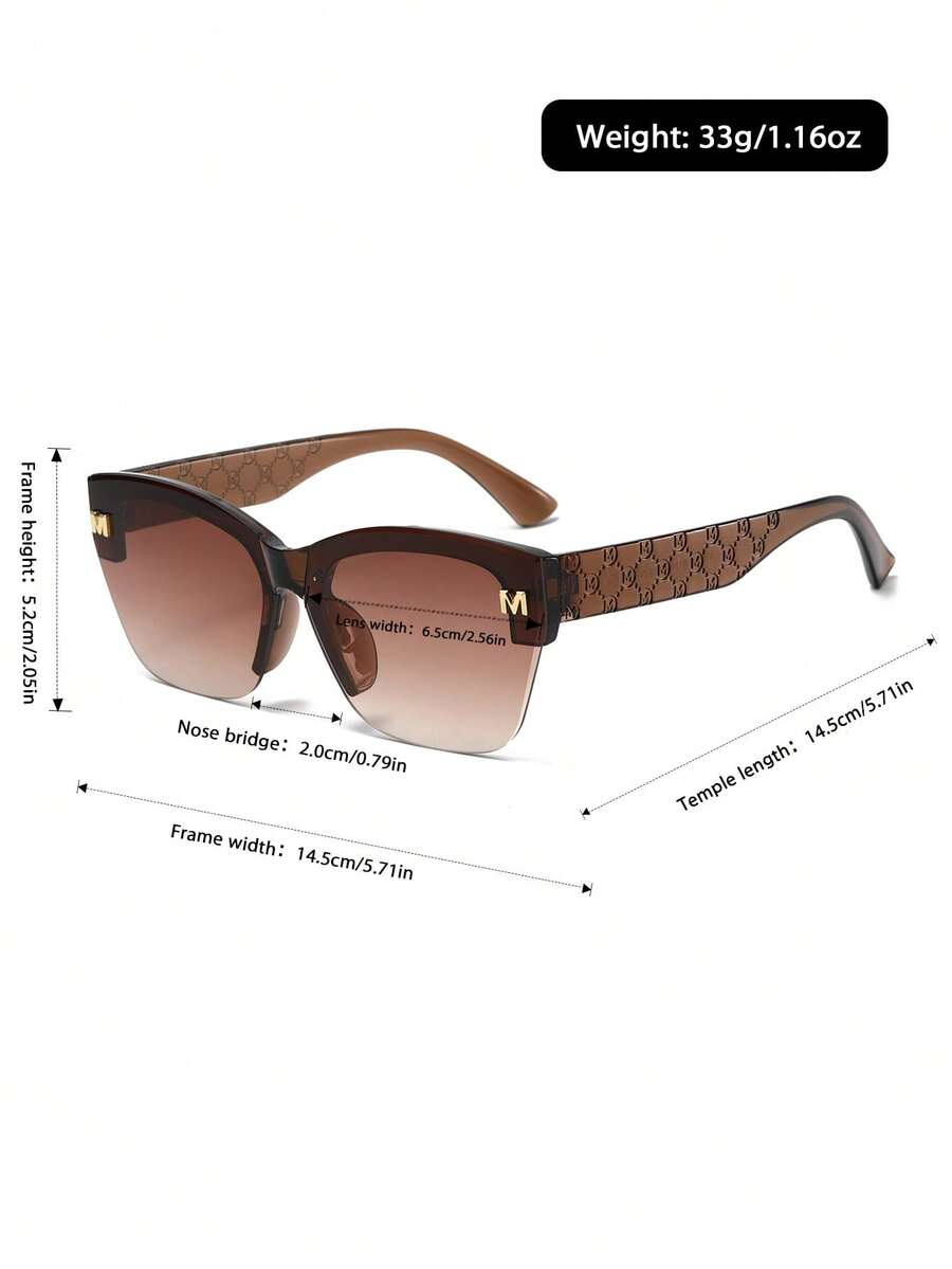 gafas de moda para mujer de media montura