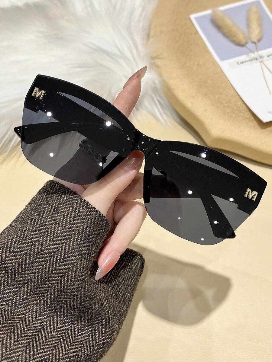 gafas de moda para mujer de media montura