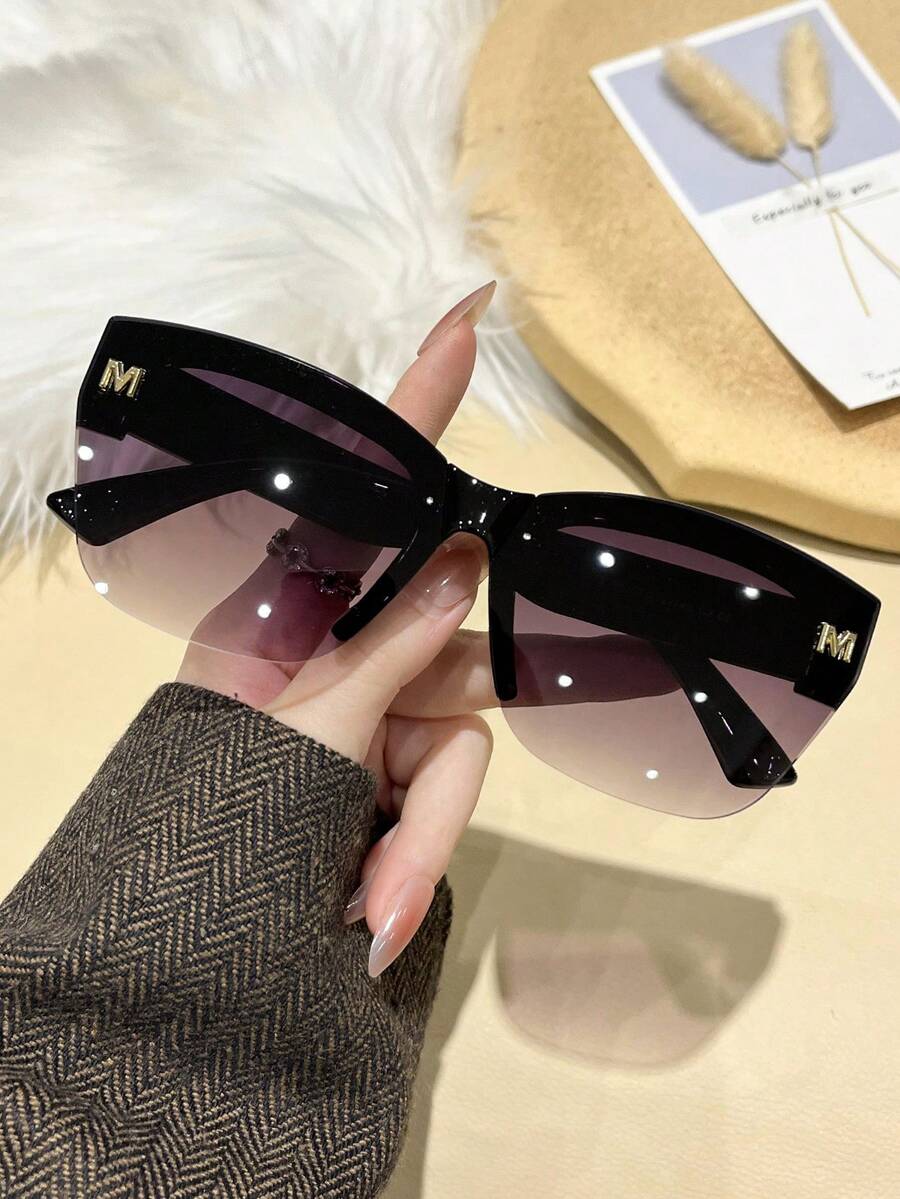 gafas de moda para mujer de media montura