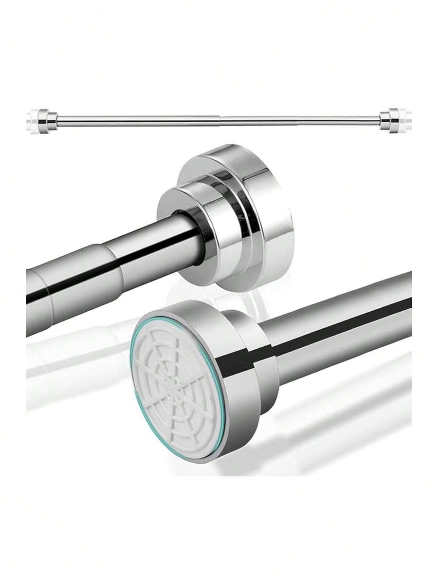 Tubo para Cortina de Baño Ajustable y Retráctil