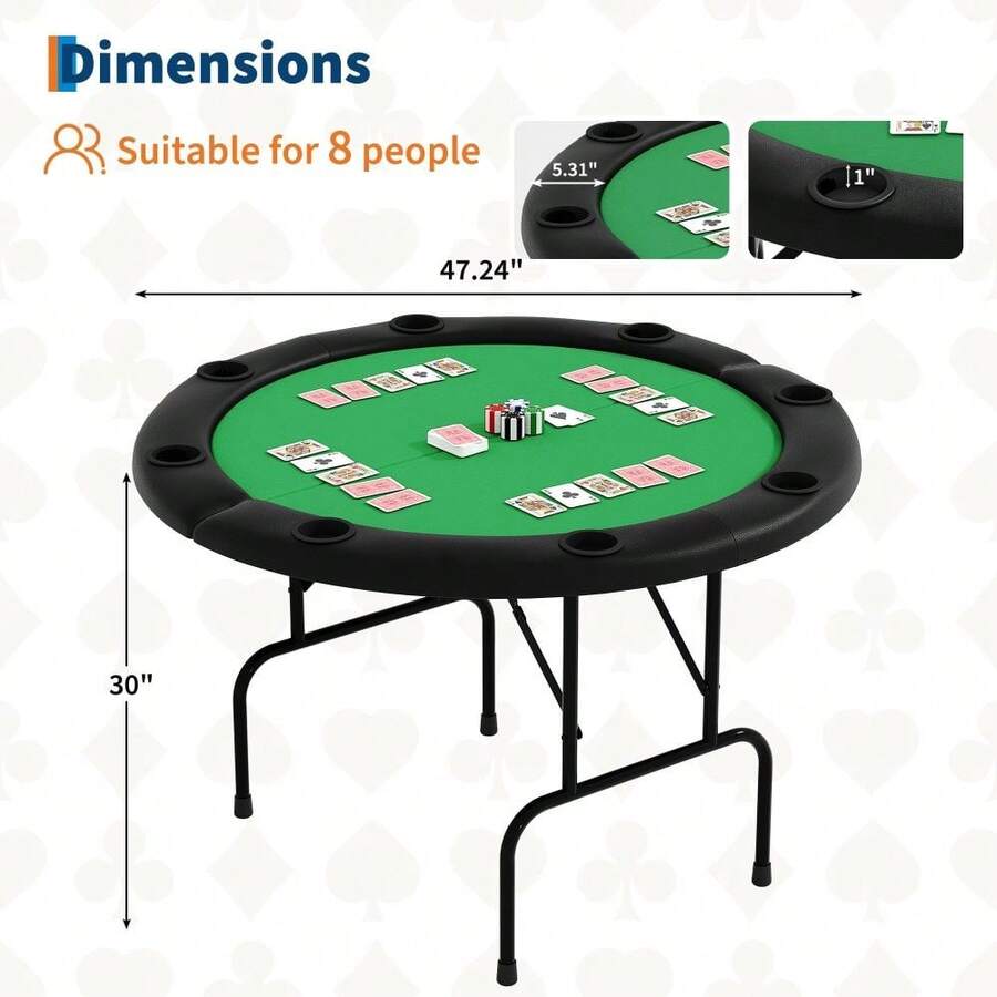 Mesa plegable de póquer