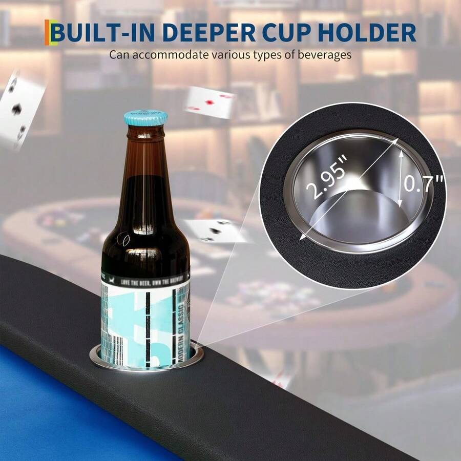 Mesa de póquer plegable para 8 jugadores