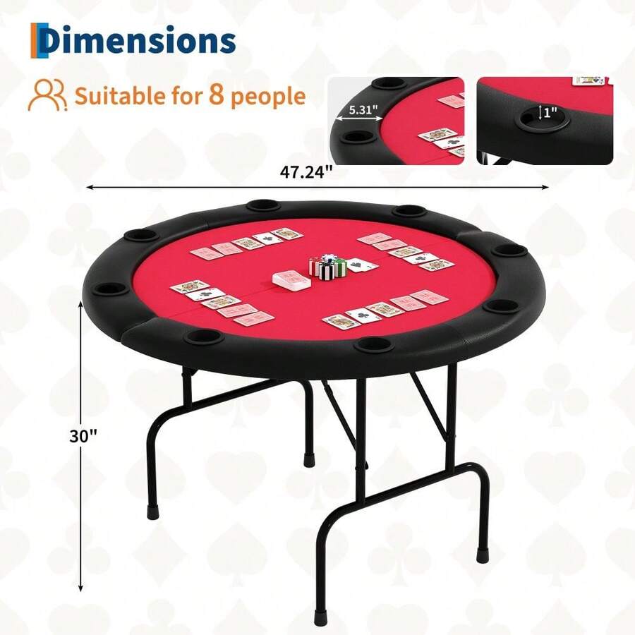 Mesa plegable de póquer