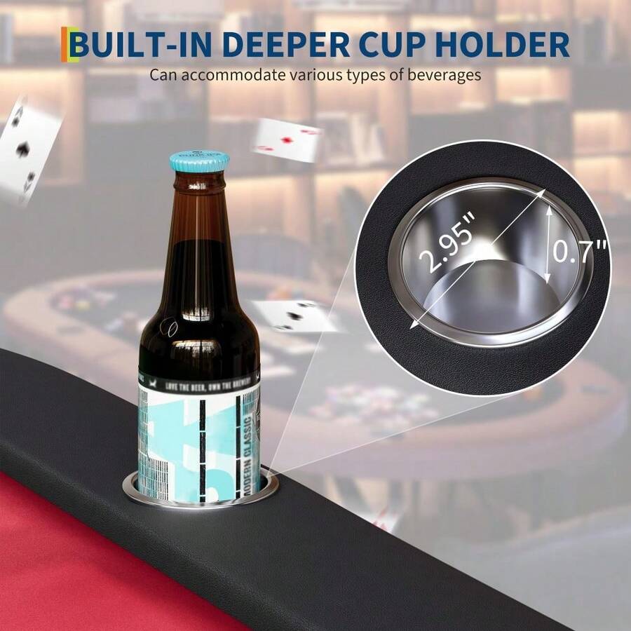 Mesa de póquer plegable para 8 jugadores