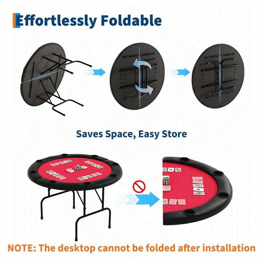 Mesa plegable de póquer