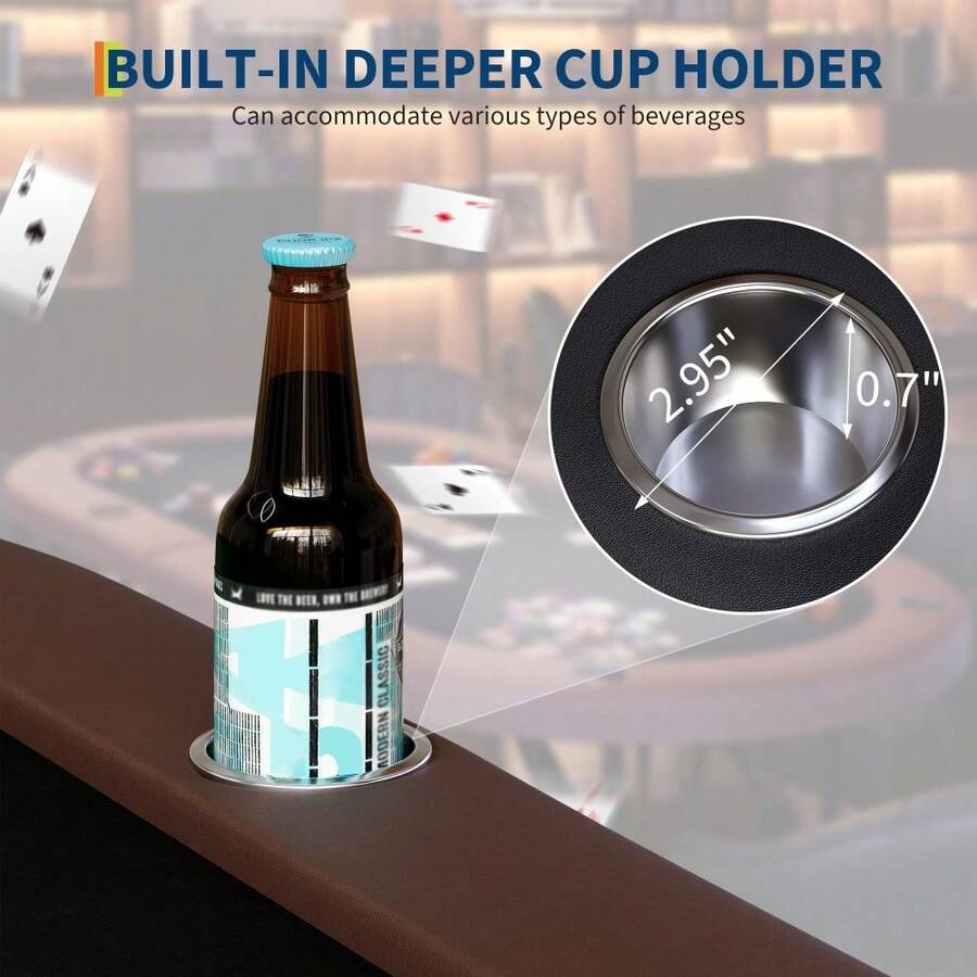 Mesa de póquer plegable para 8 jugadores