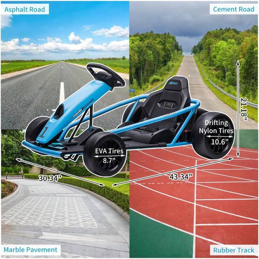 Viaje en Go Kart para niños