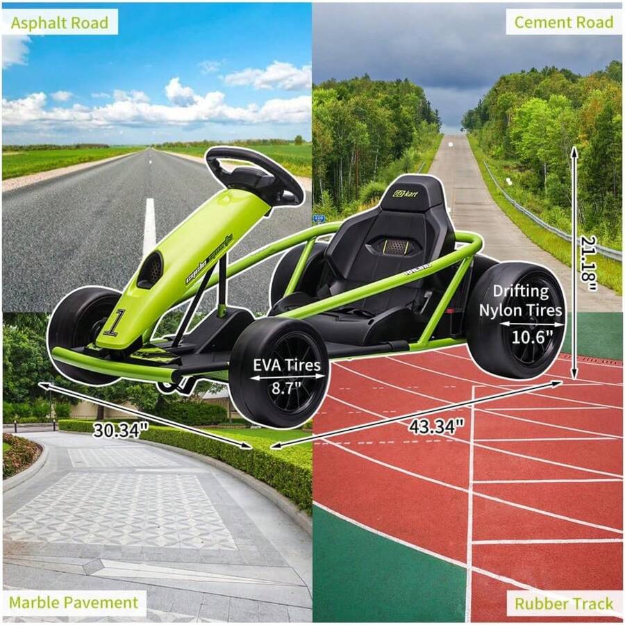Viaje en Go Kart para niños