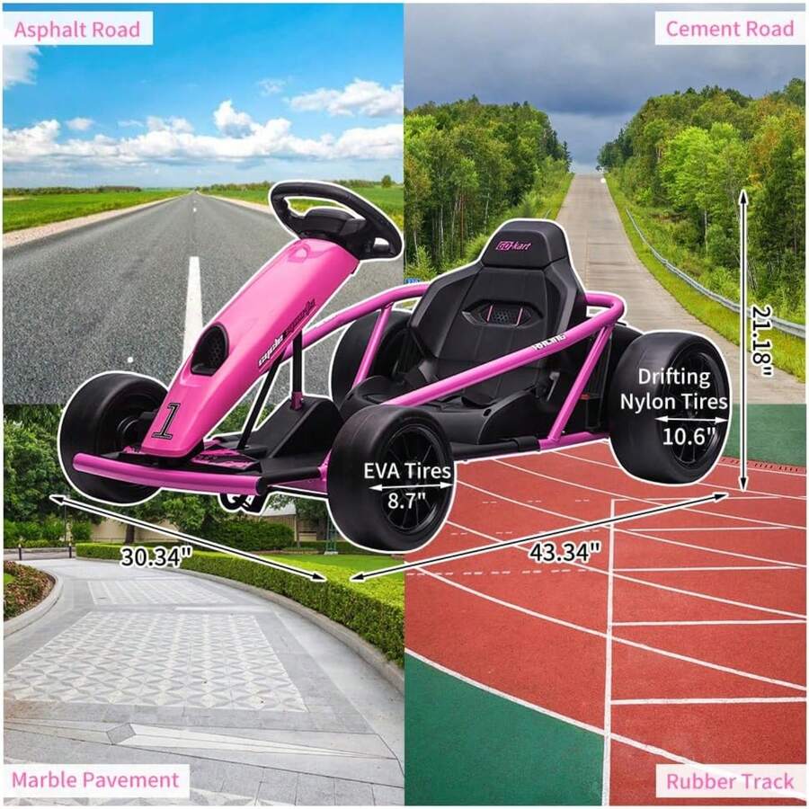 Viaje en Go Kart para niños