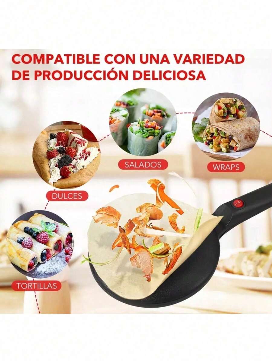 Crepera Eléctrica Antiadherente