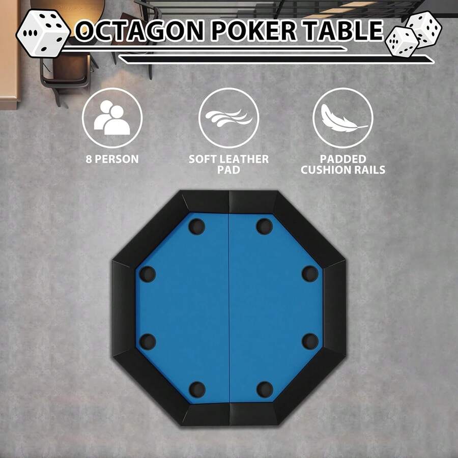 Mesa plegable de póquer octágono