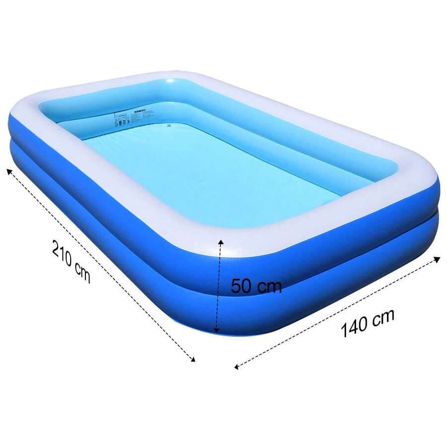 Piscina hinchable rectangular para toda la familia