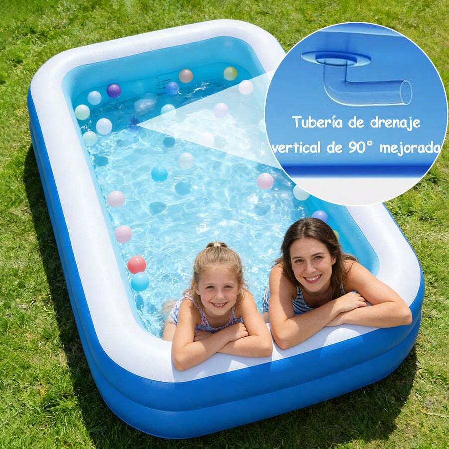 Piscina hinchable rectangular