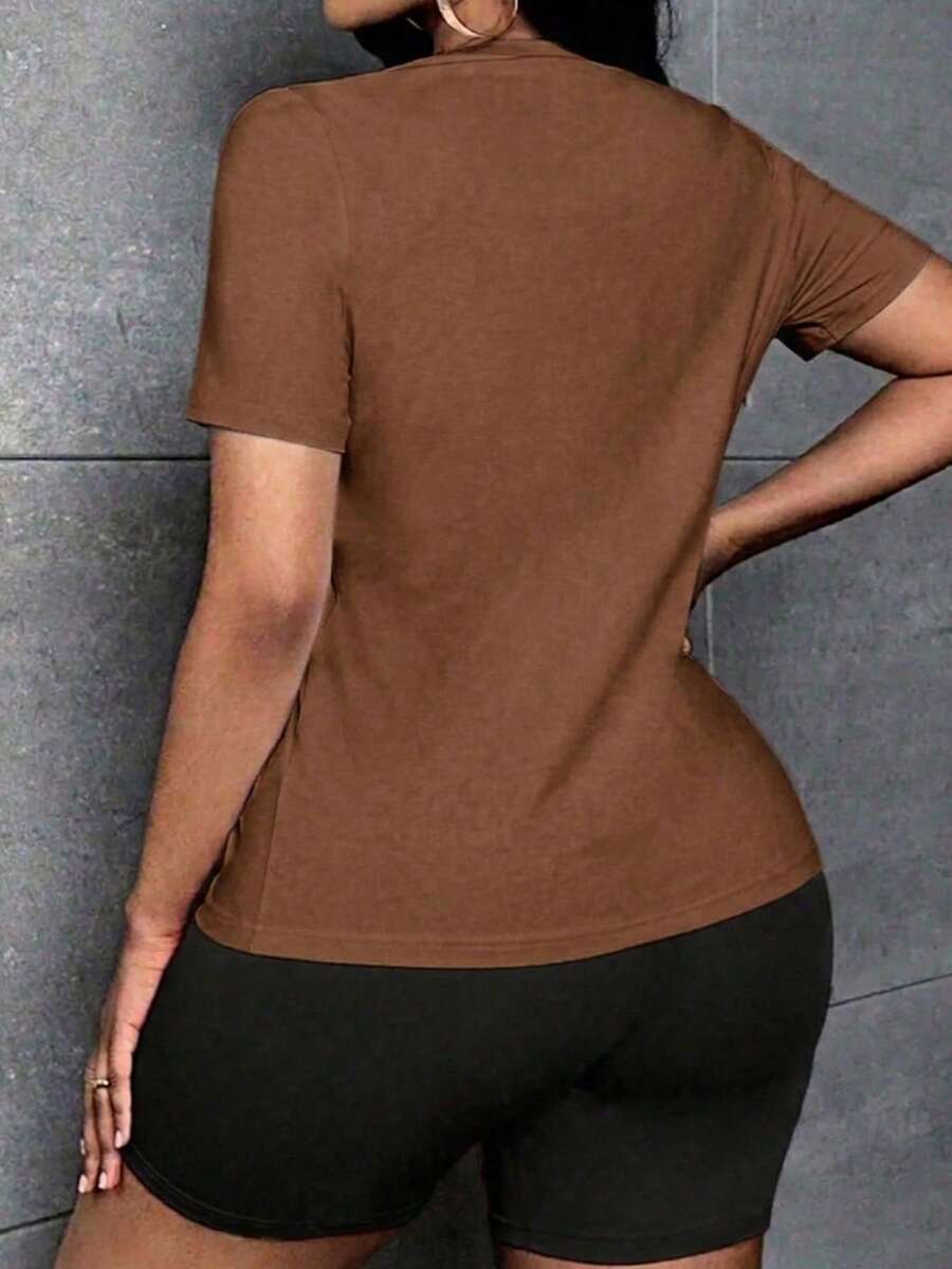 Conjunto set camiseta blusa gráfica manga