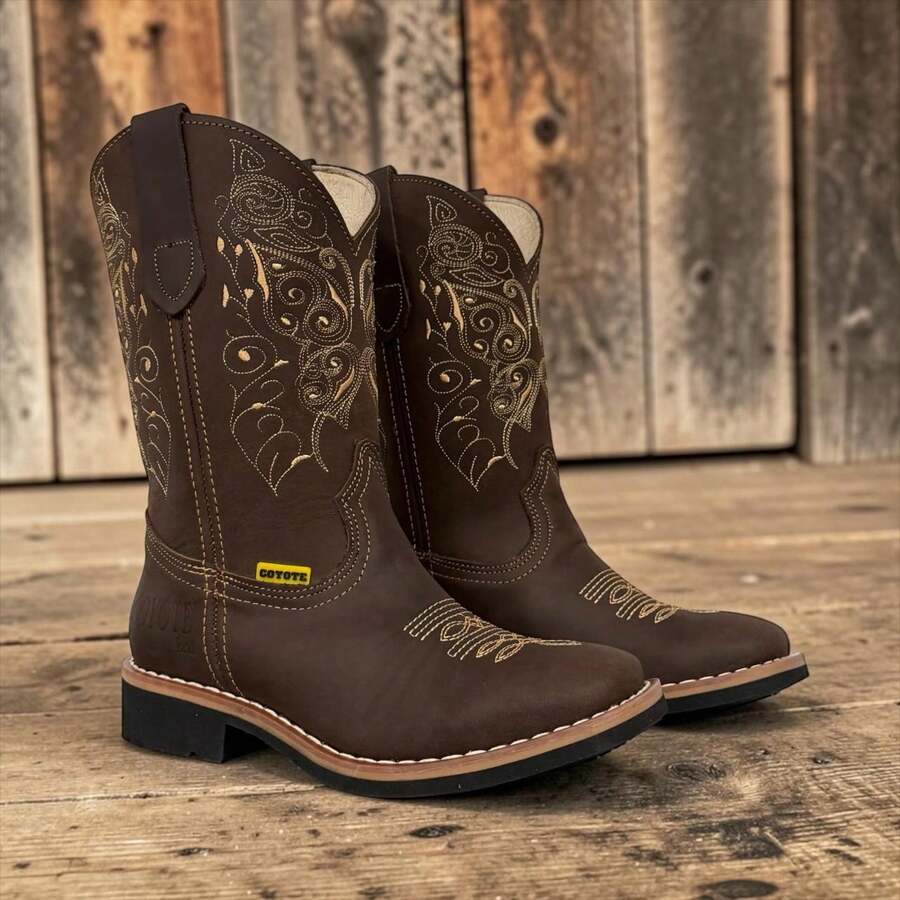 BOTAS DE MUJER MARCA COYOTE 100 % PIEL GENUINA