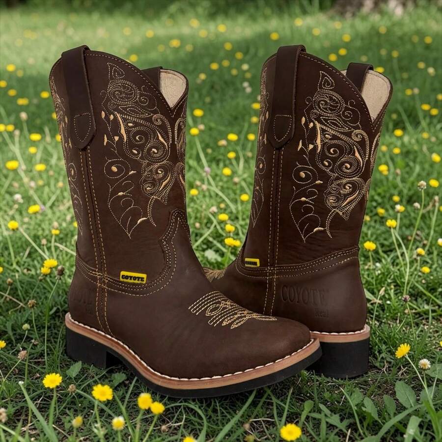 BOTAS DE MUJER MARCA COYOTE 100 % PIEL GENUINA