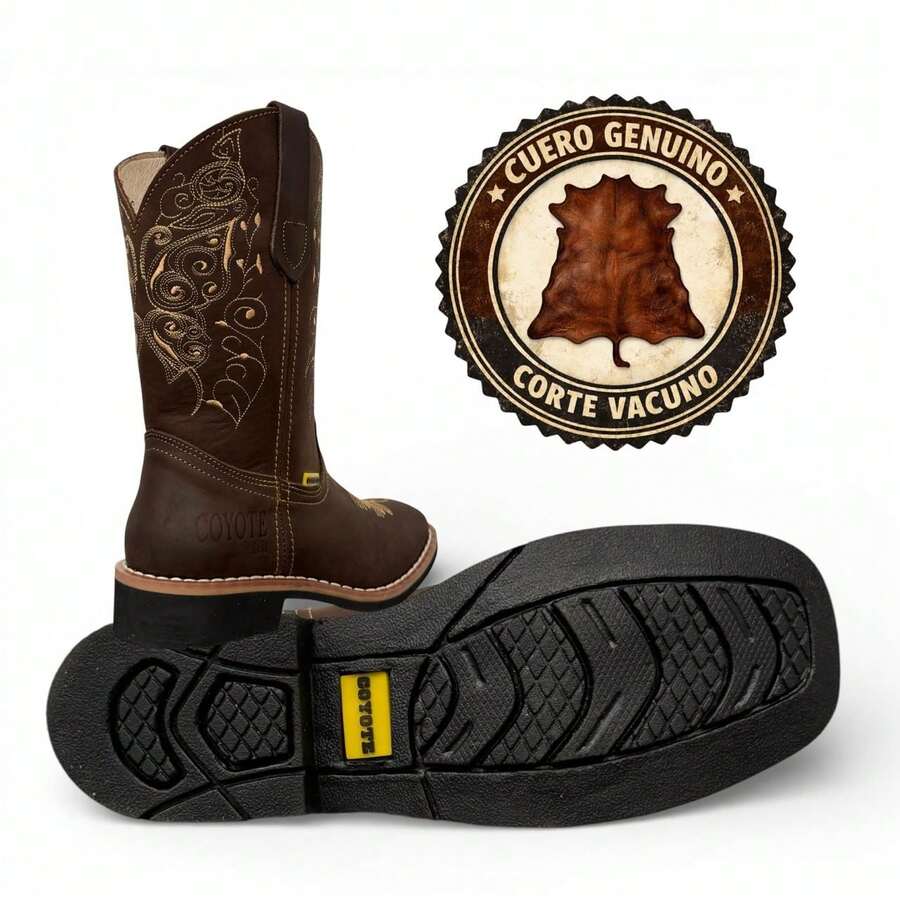 BOTAS DE MUJER MARCA COYOTE 100 % PIEL GENUINA