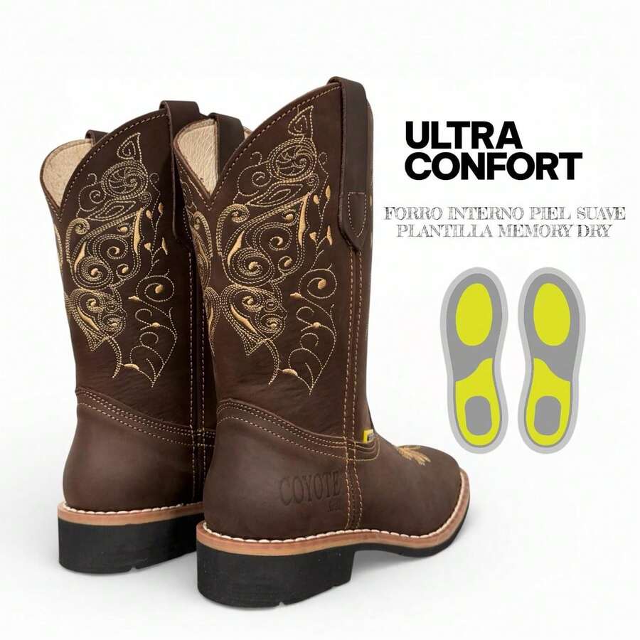 BOTAS DE MUJER MARCA COYOTE 100 % PIEL GENUINA