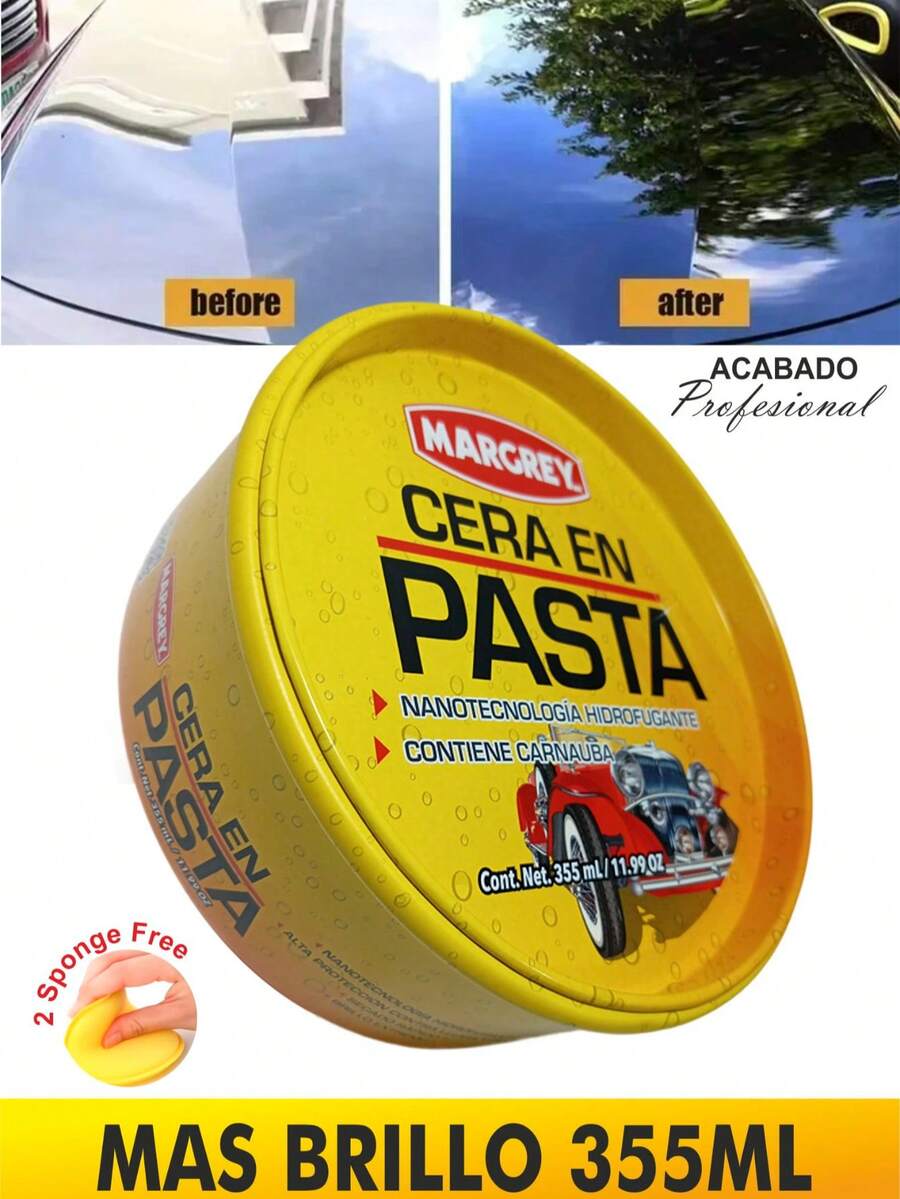 Cera automotriz en pasta pulido 355ml