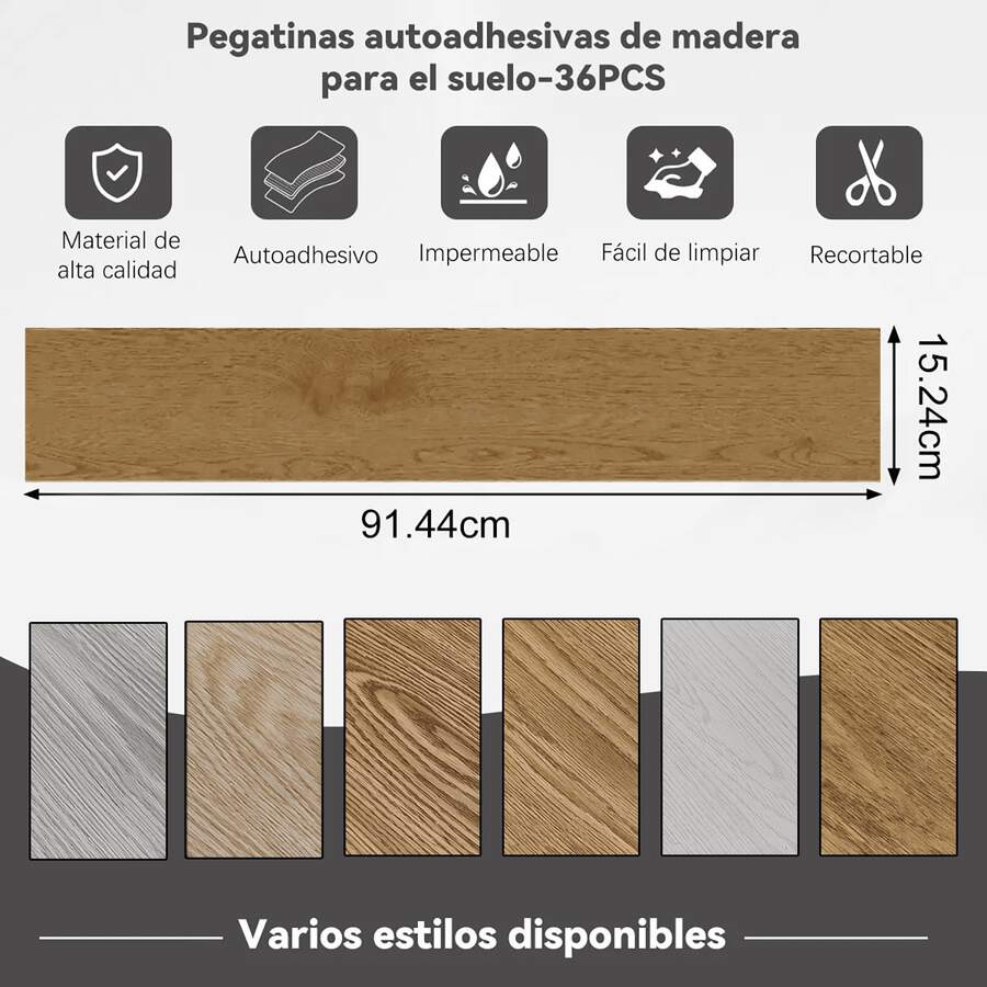 36 piezas de vinilo autoadhesivo