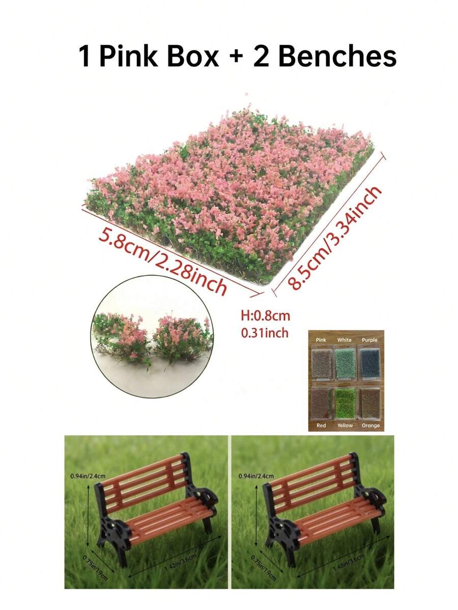 1 caja de Conjunto de flores artificiales