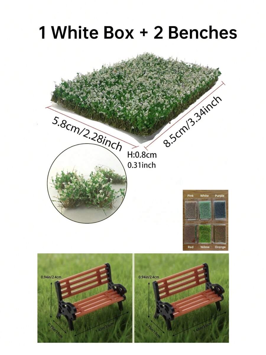 1 caja de Conjunto de flores artificiales