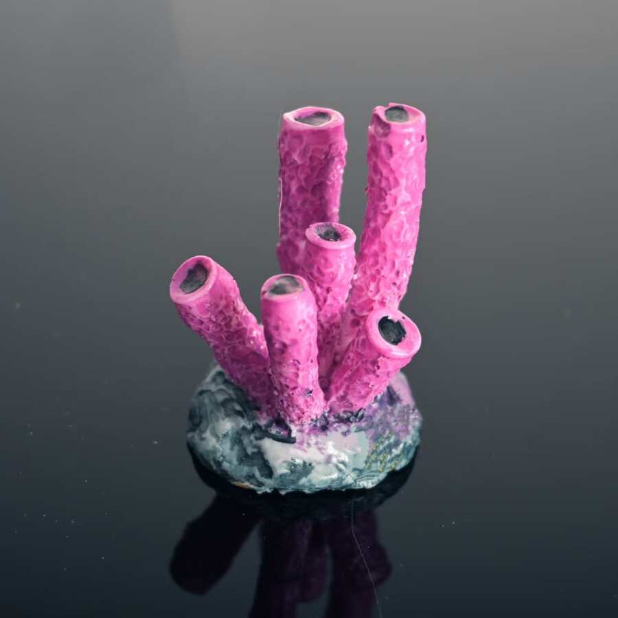 Set de 5 piezas de decoración de coral artificial