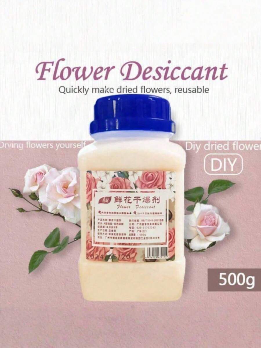 500g/Botella Gel de sílice desecante para flores, Agente de preservación floral