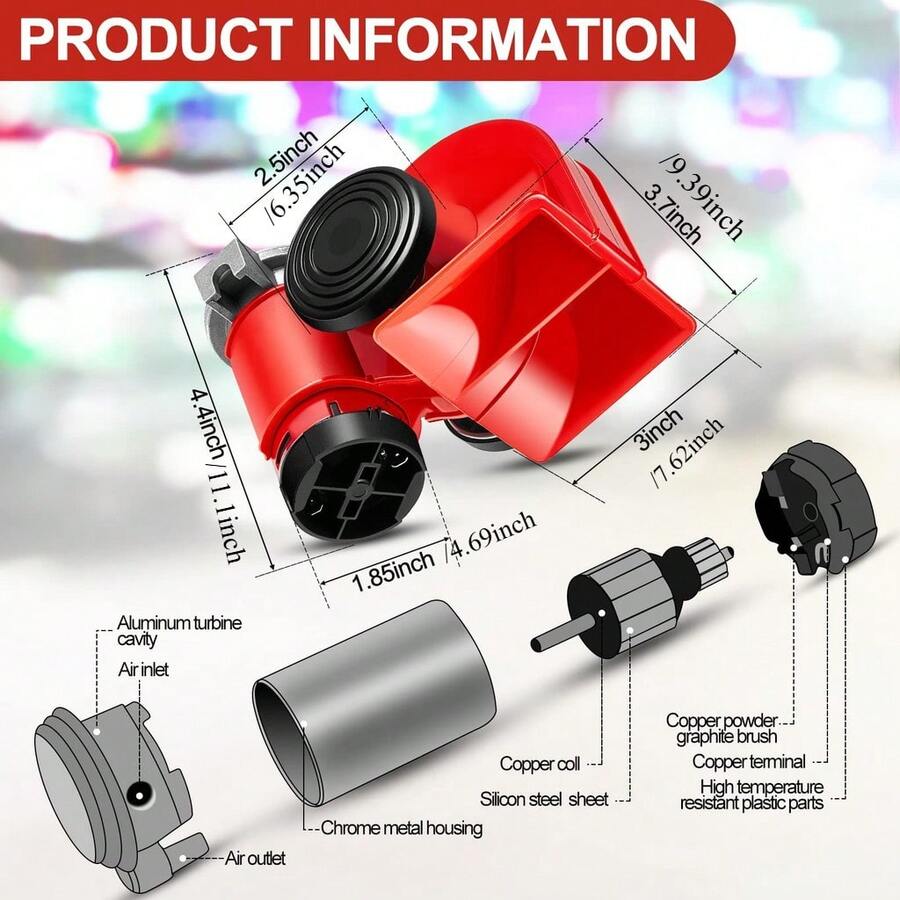 Bocina de coche de 12V/24V