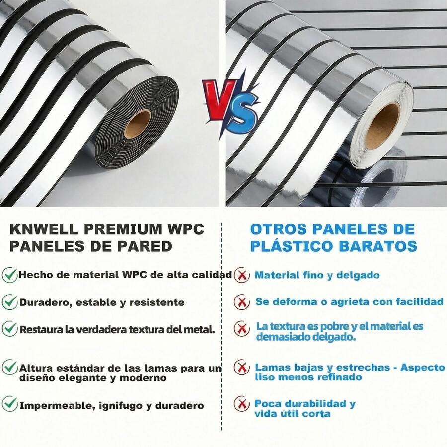 Panel de pared de PVC para revestimiento de paredes.