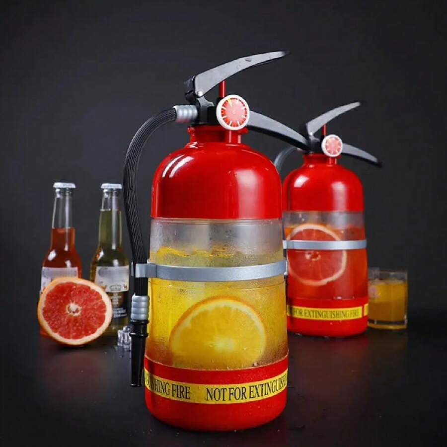 Dispensador de Cerveza con Forma de extintor de Incendios