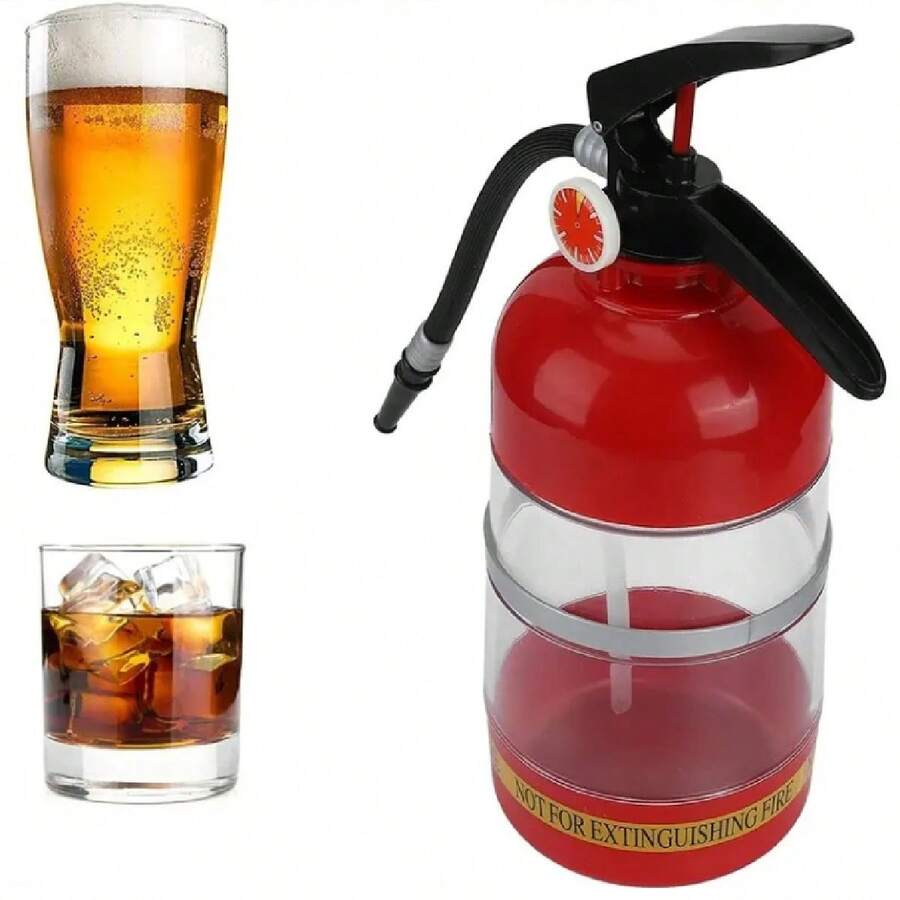 Dispensador de Cerveza con Forma de extintor de Incendios