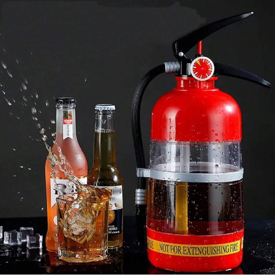 Dispensador de Cerveza con Forma de extintor de Incendios