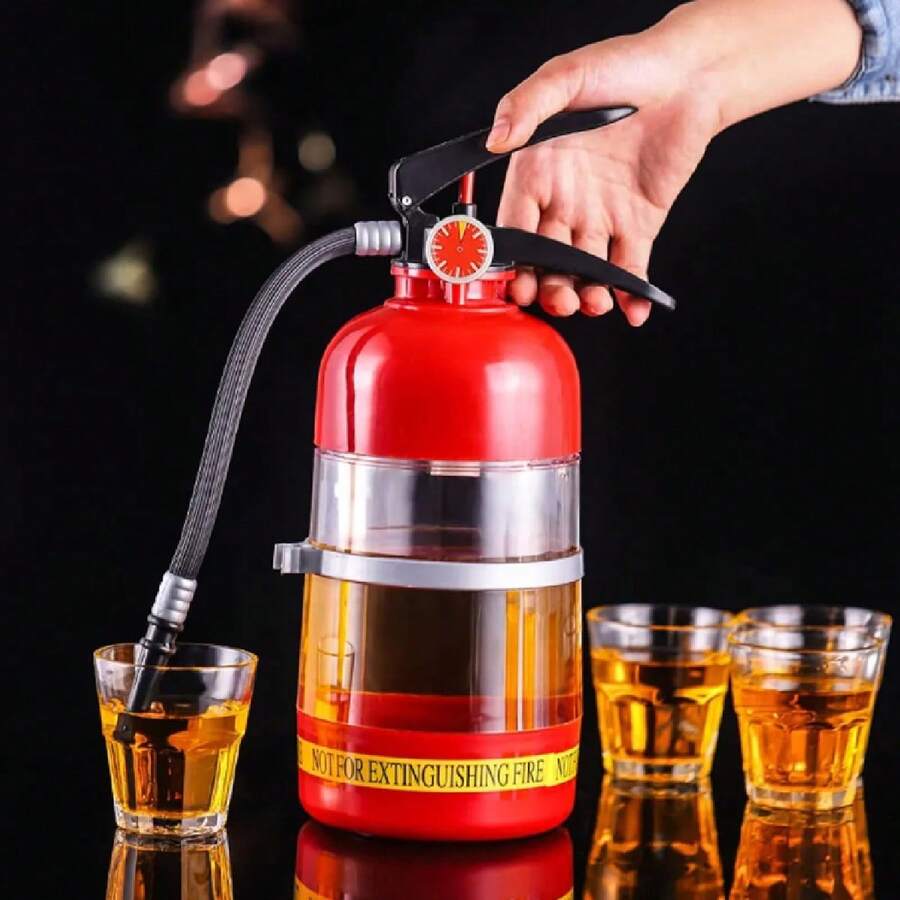 Dispensador de Cerveza con Forma de extintor de Incendios