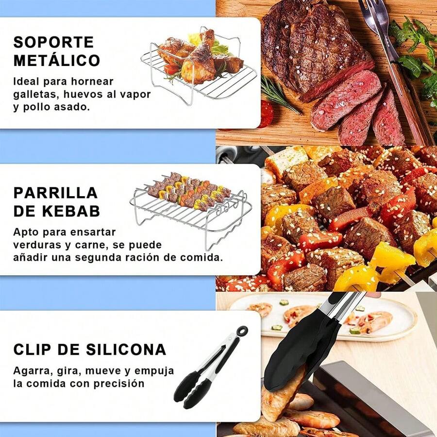 14 Pcs Accesorios de Freidora de Aire