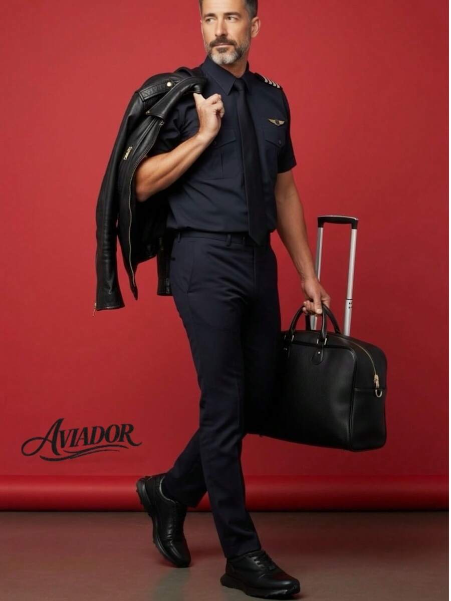 Aviador Sneakers Piel Genuina Suave Suela Xl Extralight® Negro Total Calzado Comodo Hecho En Mexico.