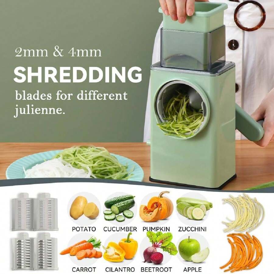 Cortador y Rallador de Verduras 3 en 1