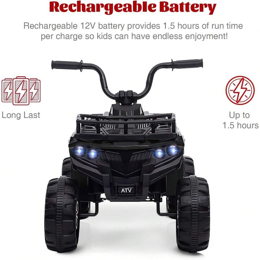 ATV eléctrico de 4 ruedas para edades 2-5