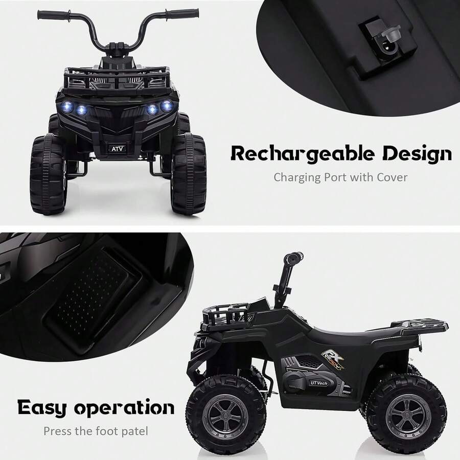 ATV eléctrico de 4 ruedas para edades 2-5