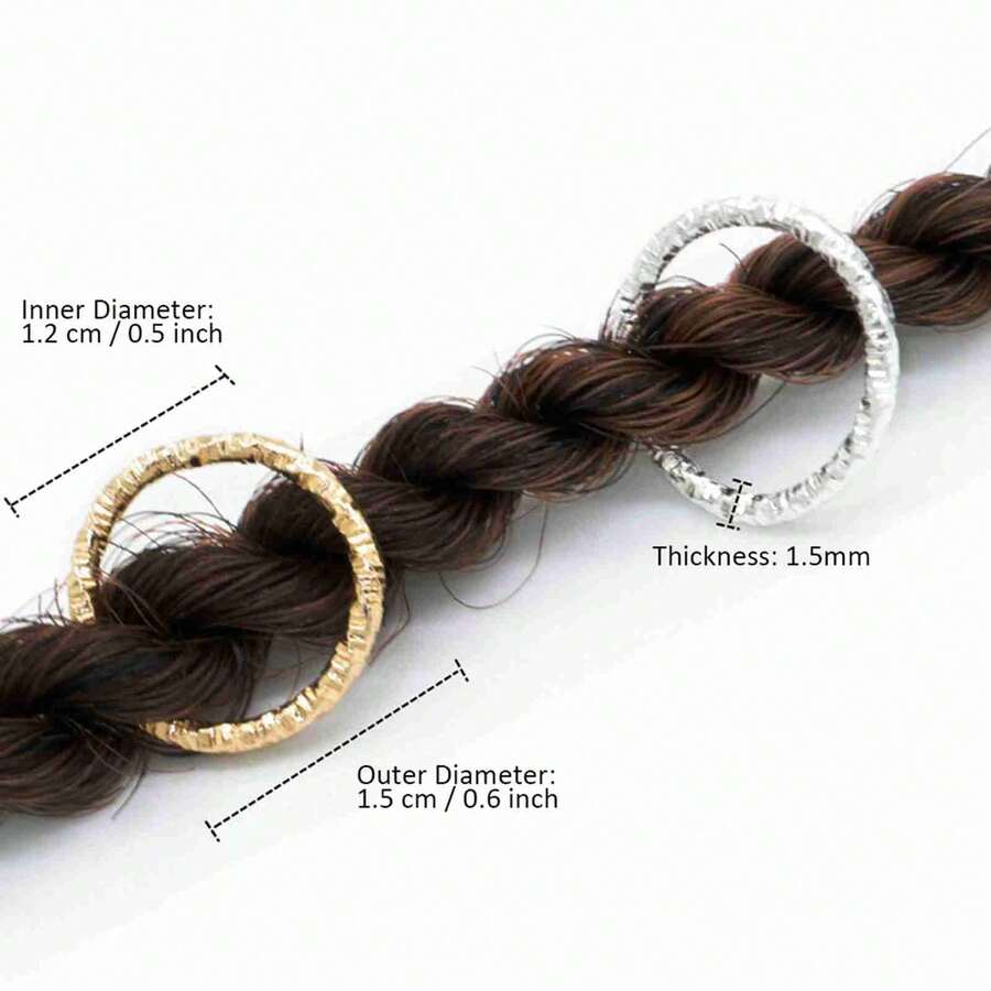 Puños de trenzado para el cabello
