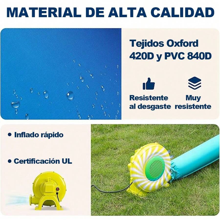 Castillo inflable para niños con piscina de bolas y piscina