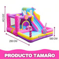 Castillo inflable para niños con piscina de bolas y piscina